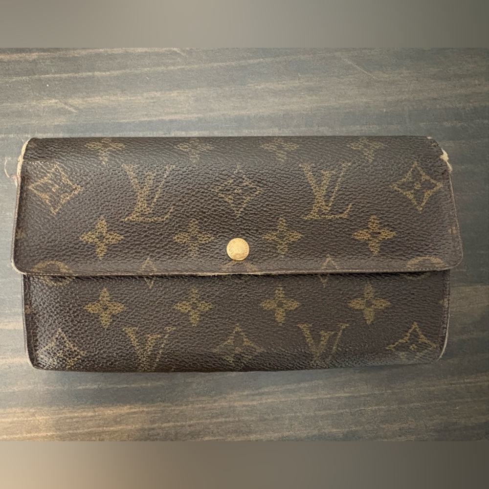 Louis Vuitton Brown Monogram Clutch Wallet